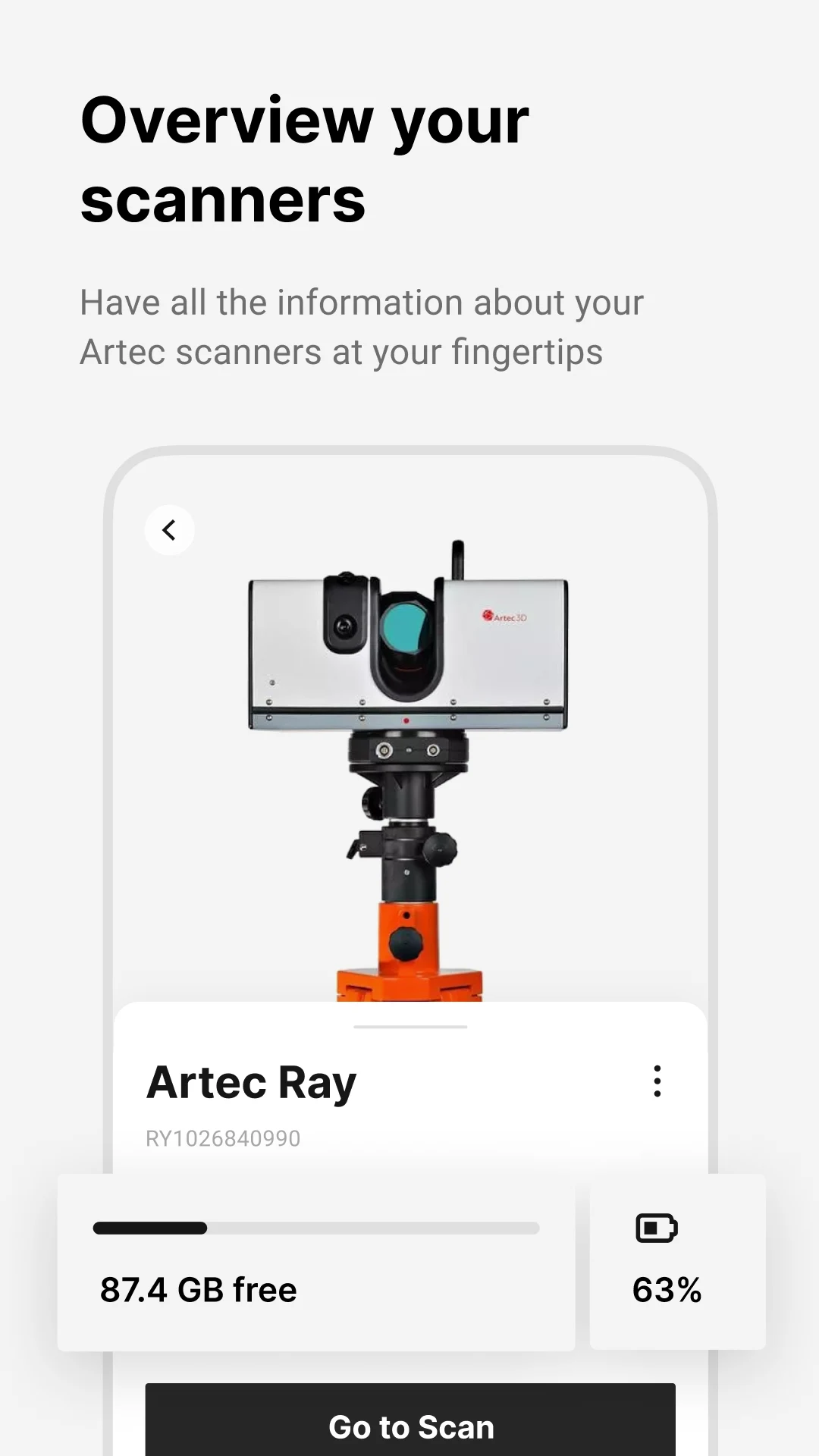 Artec Remote screenshot