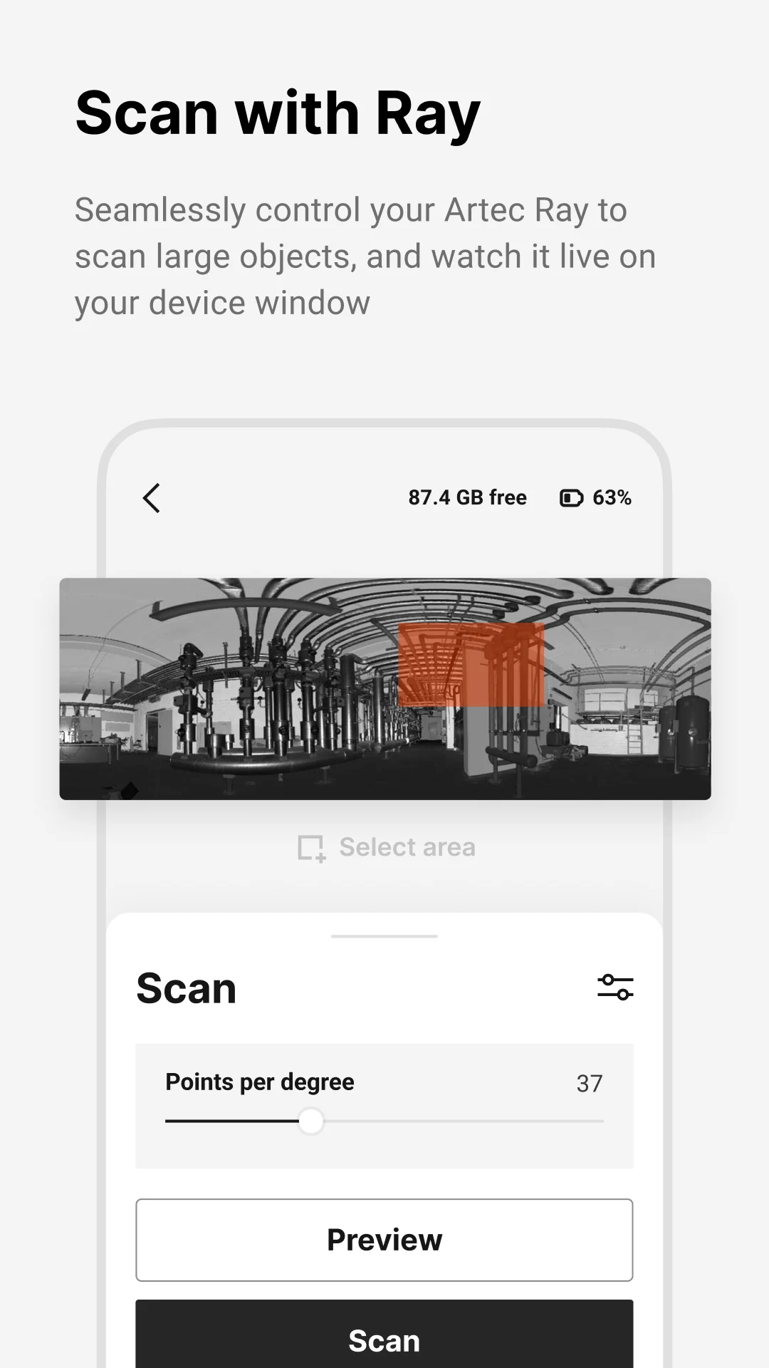 Artec Remote screenshot